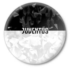 Значок с принтом Juventus Black Collection в Тюмени,  металл | круглая форма, металлическая застежка в виде булавки | Тематика изображения на принте: juventus | спорт | спортивные | футбол | футбольный клуб | ювентус