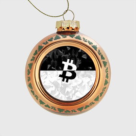 Стеклянный ёлочный шар с принтом BITCOIN Black Collection в Тюмени, Стекло | Диаметр: 80 мм | bitcoin | btc | crypto | miner | mining | биткоин | валюта | деньги | криптовалюта | майнинг | цифровое золото