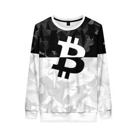 Женский свитшот 3D с принтом BITCOIN Black Collection в Тюмени, 100% полиэстер с мягким внутренним слоем | круглый вырез горловины, мягкая резинка на манжетах и поясе, свободная посадка по фигуре | bitcoin | btc | crypto | miner | mining | биткоин | валюта | деньги | криптовалюта | майнинг | цифровое золото