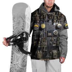Накидка на куртку 3D с принтом Механизм в Тюмени, 100% полиэстер |  | Тематика изображения на принте: давление | дым | механизм | механика | панк | пар | рычаг | стим | стимпанк | тумблер