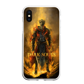 Чехол для iPhone XS Max матовый с принтом Dark Souls в Тюмени, Силикон | Область печати: задняя сторона чехла, без боковых панелей | dark souls | praise the sun | you died | дарк соулс