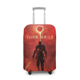 Чехол для чемодана 3D с принтом Dark Souls в Тюмени, 86% полиэфир, 14% спандекс | двустороннее нанесение принта, прорези для ручек и колес | dark souls | praise the sun | you died | дарк соулс