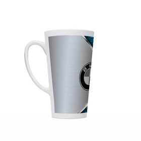 Кружка Латте с принтом BMW sport collection в Тюмени, Белая керамика | Объем 480 мл; Высота 150 мм; Диаметр 90 мм | Тематика изображения на принте: 