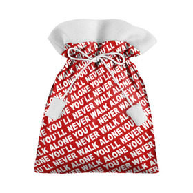 Подарочный 3D мешок с принтом YNWA красный в Тюмени, 100% полиэстер | Размер: 29*39 см | liverpool | ynwa | yol ll never walk alone | апл | ливерпуль | футбол