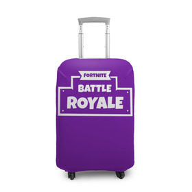 Чехол для чемодана 3D с принтом Fortnite Battle Royale в Тюмени, 86% полиэфир, 14% спандекс | двустороннее нанесение принта, прорези для ручек и колес | battle royale | fortnite | батл роял | фортнайт