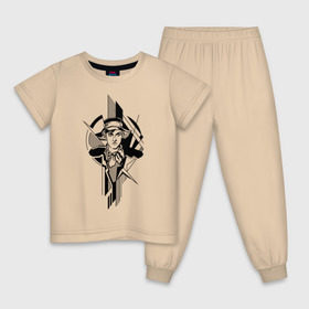 Детская пижама хлопок с принтом Молодой Маяковский в Тюмени, 100% хлопок |  брюки и футболка прямого кроя, без карманов, на брюках мягкая резинка на поясе и по низу штанин
 | авангард | геометрия | портрет | поэт