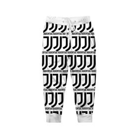 Детские брюки 3D с принтом Juventus в Тюмени, 100% полиэстер | манжеты по низу, эластичный пояс регулируется шнурком, по бокам два кармана без застежек, внутренняя часть кармана из мелкой сетки | 