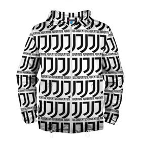 Мужская ветровка 3D с принтом Juventus в Тюмени, 100% полиэстер | подол и капюшон оформлены резинкой с фиксаторами, два кармана без застежек по бокам, один потайной карман на груди | 