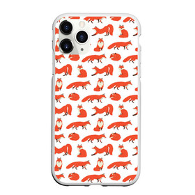 Чехол для iPhone 11 Pro матовый с принтом Рыжий паттер в Тюмени, Силикон |  | лис | лиса | лисица | лисичка | лисы | паттерн | рыжая