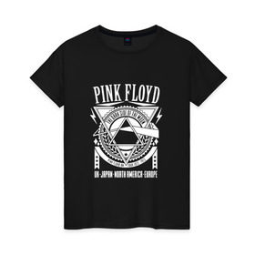Женская футболка хлопок с принтом Pink Floyd в Тюмени, 100% хлопок | прямой крой, круглый вырез горловины, длина до линии бедер, слегка спущенное плечо | pink floyd | pinkfloyd | арт | артрок | группа | дэвид гилмор | пинк флойд | пинкфлойд | прогрессивный | психоделический | рок | сид барретт | симфонический | спэйс | эйсид | экспериментальный