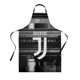 Фартук 3D с принтом Juventus в Тюмени, 100% полиэстер | общий размер — 65 х 85 см, ширина нагрудника — 26 см, горловина — 53 см, длина завязок — 54 см, общий обхват в поясе — 173 см. Принт на завязках и на горловине наносится с двух сторон, на основной части фартука — только с внешней стороны | 