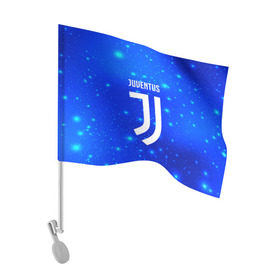 Флаг для автомобиля с принтом Juventus space collection в Тюмени, 100% полиэстер | Размер: 30*21 см | football | soccer | ювентус