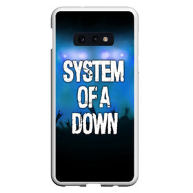 Чехол для Samsung S10E с принтом System of a Down в Тюмени, Силикон | Область печати: задняя сторона чехла, без боковых панелей | band | metal | music | rock | system of a down | атрибутика | группа | метал | музыка | рок