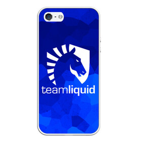 Чехол для iPhone 5/5S матовый с принтом Team Liquid в Тюмени, Силикон | Область печати: задняя сторона чехла, без боковых панелей | awp | counter strike | cs go | cybersport | game | skin | team liquid | авп | игры | киберспорт | скин