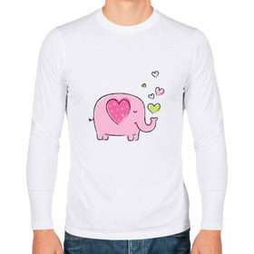 Мужской лонгслив хлопок с принтом Слоненок в Тюмени, 100% хлопок |  | Тематика изображения на принте: 14 | 14февраля | elephant | happy | happyvalentine | love | valentinesday | деньвсехвлюбленных | деньсвятоговалентина | любовь | мило | нежно | праздник | рисунок | сердца | сердце | слоненок