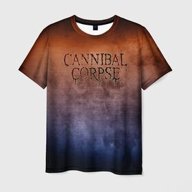 Мужская футболка 3D с принтом Cannibal Corpse в Тюмени, 100% полиэфир | прямой крой, круглый вырез горловины, длина до линии бедер | 