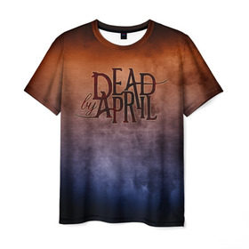 Мужская футболка 3D с принтом Dead by April в Тюмени, 100% полиэфир | прямой крой, круглый вырез горловины, длина до линии бедер | band | dead by april | metal | music | rock | атрибутика | группа | метал | музыка | рок