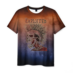 Мужская футболка 3D с принтом The Exploited в Тюмени, 100% полиэфир | прямой крой, круглый вырез горловины, длина до линии бедер | band | metal | music | rock | the exploited | атрибутика | группа | метал | музыка | рок