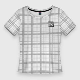 Женская футболка 3D Slim с принтом Dota 2   Grey logo 2022 в Тюмени,  |  | Тематика изображения на принте: 0x000000123 | championships | dota | dota2 | international | дота