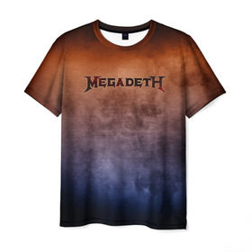 Мужская футболка 3D с принтом Megadeth в Тюмени, 100% полиэфир | прямой крой, круглый вырез горловины, длина до линии бедер | band | megadeth | metal | music | rock | атрибутика | группа | метал | музыка | рок