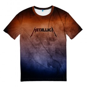 Мужская футболка 3D с принтом Metallica в Тюмени, 100% полиэфир | прямой крой, круглый вырез горловины, длина до линии бедер | band | metal | metallica | music | rock | атрибутика | группа | метал | музыка | рок