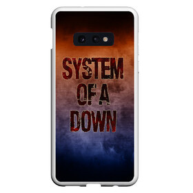 Чехол для Samsung S10E с принтом System of a Down в Тюмени, Силикон | Область печати: задняя сторона чехла, без боковых панелей | band | metal | music | rock | system of a down | атрибутика | группа | метал | музыка | рок