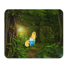 Коврик прямоугольный с принтом Adventure Time в Тюмени, натуральный каучук | размер 230 х 185 мм; запечатка лицевой стороны | Тематика изображения на принте: adventure time | время приключений