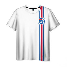 Мужская футболка 3D с принтом Исландия, форма в Тюмени, 100% полиэфир | прямой крой, круглый вырез горловины, длина до линии бедер | 