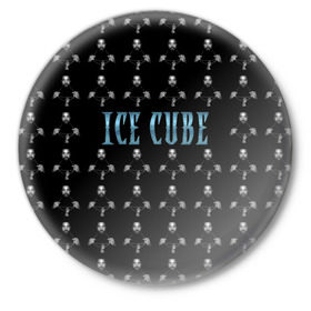 Значок с принтом Ice Cube в Тюмени,  металл | круглая форма, металлическая застежка в виде булавки | hip hop | hiphop | ice cube | mc | n.w.a | rap | айс | гангса | джексон | западное побережье | куб | кубе | кубик льда | кьюб | мс | о ши | оши | реп | репер | речитатив | рэп | рэпер | хип | хипхоп | хоп