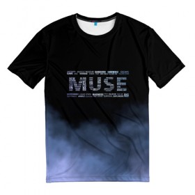 Мужская футболка 3D с принтом Muse в Тюмени, 100% полиэфир | прямой крой, круглый вырез горловины, длина до линии бедер | muse | альтернативный | группа | доминик ховард | крис уолстенхолм | мосе | моус | моусе | муз | муза | музе | музыка | мусе | мэттью беллами | прогрессивный | рок | симфонический | спейс | спейсрок