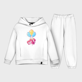 Детский костюм хлопок Oversize с принтом Chibi Pinkie Pie в Тюмени,  |  | cartoon | chibi | fim | mlp | mult | my little pony | pinkie | pinkie pie | pony | млп | пинки пай | пони