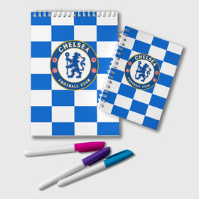 Блокнот с принтом FC Chelsea в Тюмени, 100% бумага | 48 листов, плотность листов — 60 г/м2, плотность картонной обложки — 250 г/м2. Листы скреплены удобной пружинной спиралью. Цвет линий — светло-серый
 | chelsea | england | football | logo | london | sport | англия | лига | лого | спорт | фк | футбол | футбольный клуб | челси | эмблема