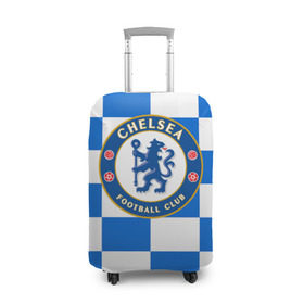 Чехол для чемодана 3D с принтом FC Chelsea в Тюмени, 86% полиэфир, 14% спандекс | двустороннее нанесение принта, прорези для ручек и колес | chelsea | england | football | logo | london | sport | англия | лига | лого | спорт | фк | футбол | футбольный клуб | челси | эмблема