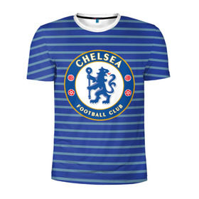 Мужская футболка 3D спортивная с принтом Chelsea FC в Тюмени, 100% полиэстер с улучшенными характеристиками | приталенный силуэт, круглая горловина, широкие плечи, сужается к линии бедра | chelsea | england | football | logo | london | sport | англия | лига | лого | спорт | фк | футбол | футбольный клуб | челси | эмблема