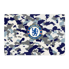 Магнитный плакат 3Х2 с принтом FC Chelsea Camouflage в Тюмени, Полимерный материал с магнитным слоем | 6 деталей размером 9*9 см | 