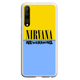 Чехол для Honor P30 с принтом Nirvana nevermino в Тюмени, Силикон | Область печати: задняя сторона чехла, без боковых панелей | cobain | kurt | nevermino | nirvana | альтернативный | гранж | грол | группа | дональд | кобейн | курт | музыка | надпись | нервана | нирвана | новоселич | певец | рок | смайл | смайлик | солист