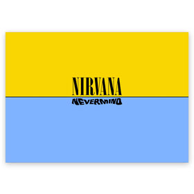 Поздравительная открытка с принтом Nirvana nevermino в Тюмени, 100% бумага | плотность бумаги 280 г/м2, матовая, на обратной стороне линовка и место для марки
 | cobain | kurt | nevermino | nirvana | альтернативный | гранж | грол | группа | дональд | кобейн | курт | музыка | надпись | нервана | нирвана | новоселич | певец | рок | смайл | смайлик | солист