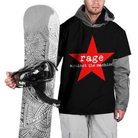 Накидка на куртку 3D с принтом Rage Against the Machine в Тюмени, 100% полиэстер |  | Тематика изображения на принте: 