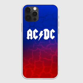 Чехол для iPhone 12 Pro с принтом AC/DC angel&devil в Тюмени, силикон | область печати: задняя сторона чехла, без боковых панелей | Тематика изображения на принте: ac dc | logo | music | pop | rock | usa | альтернатива | америка | металл | музыка | музыкальный | поп | рок