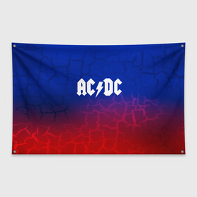 Флаг-баннер с принтом AC DC angel&devil в Тюмени, 100% полиэстер | размер 67 х 109 см, плотность ткани — 95 г/м2; по краям флага есть четыре люверса для крепления | ac dc | logo | music | pop | rock | usa | альтернатива | америка | металл | музыка | музыкальный | поп | рок