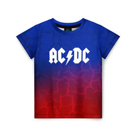 Детская футболка 3D с принтом AC/DC angel&devil в Тюмени, 100% гипоаллергенный полиэфир | прямой крой, круглый вырез горловины, длина до линии бедер, чуть спущенное плечо, ткань немного тянется | Тематика изображения на принте: ac dc | logo | music | pop | rock | usa | альтернатива | америка | металл | музыка | музыкальный | поп | рок