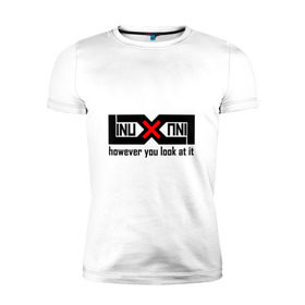 Мужская футболка премиум с принтом Linux как ни крути в Тюмени, 92% хлопок, 8% лайкра | приталенный силуэт, круглый вырез ворота, длина до линии бедра, короткий рукав | linux | админ | линукс | никс | программист | сисадмин