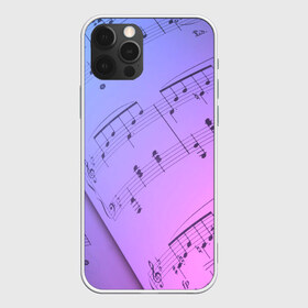 Чехол для iPhone 12 Pro Max с принтом Ноты в Тюмени, Силикон |  | Тематика изображения на принте: guitar | music | piano | гитара | музыка | ноты | пианино