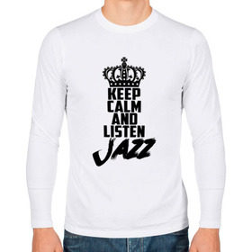 Мужской лонгслив хлопок с принтом Keep calm and listen Jazz в Тюмени, 100% хлопок |  | jazz | африканские ритмы | афроамериканский | блюз | вокально | гармоническая | джаз | джас | европейская | жаз | жас | инструментальная | музыка | музыкальный | регтайм | структура | фольклор