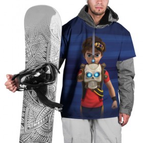 Накидка на куртку 3D с принтом Zak в Тюмени, 100% полиэстер |  | Тематика изображения на принте: zak storm | дети | зак шторм | мультфильмы | сёрфинг