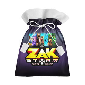 Подарочный 3D мешок с принтом Zak Storm в Тюмени, 100% полиэстер | Размер: 29*39 см | zak storm | дети | зак шторм | мультфильмы | сёрфинг