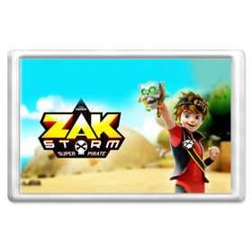 Магнит 45*70 с принтом Zak Storm _5 в Тюмени, Пластик | Размер: 78*52 мм; Размер печати: 70*45 | zak storm | дети | зак шторм | мультфильмы | сёрфинг