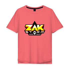 Мужская футболка хлопок Oversize с принтом Зак Шторм 3 в Тюмени, 100% хлопок | свободный крой, круглый ворот, “спинка” длиннее передней части | zak storm | дети | зак шторм | мультфильмы | сёрфинг