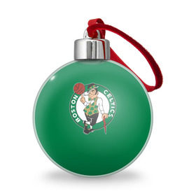 Ёлочный шар с принтом Boston Celtics в Тюмени, Пластик | Диаметр: 77 мм | boston | boston celtics | celtics | nba | баскетбол | бостон | нба | селтикс