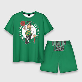 Мужской костюм с шортами 3D с принтом Boston Celtics в Тюмени,  |  | boston | boston celtics | celtics | nba | баскетбол | бостон | нба | селтикс